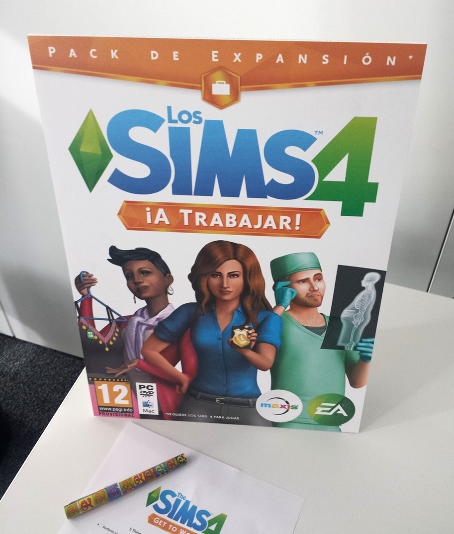 Cartón de Los Sims 4 ¡A trabajar!